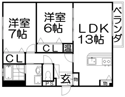 グランシャリオ【1階】の間取り