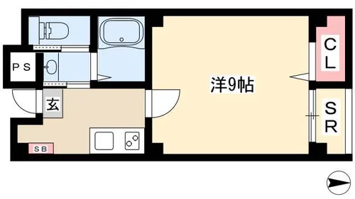 J’s 葵【402号室】の間取り