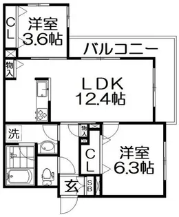 Shamaison HOSHIYA【3階】の間取り