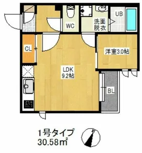REGALEST香椎【3階】の間取り