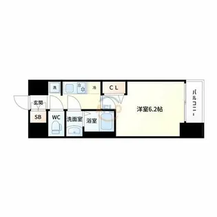 プレサンス東三国エンブレイス【8階】の間取り