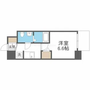 エグゼ大阪CITYアインツ【2階】の間取り