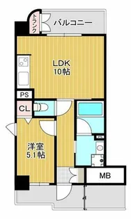 ふぁみーゆ日本橋Ⅱ【3階】の間取り