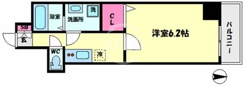 グランパシフィック花園北Ⅱ【9階】の間取り