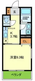 (仮称)PROSPER COURT 緑橋【2階】の間取り