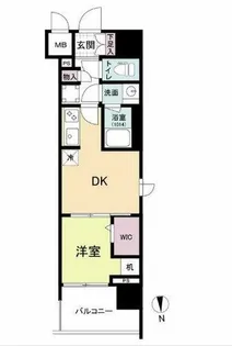 ドゥーエ天満橋【11階】の間取り