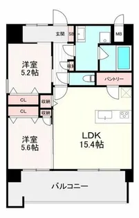 サンショウレジデンス西新【903号室】の間取り