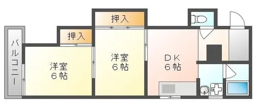 アクティ常盤【3階】の間取り