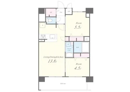 セイワパレス美章園駅前【9階】の間取り