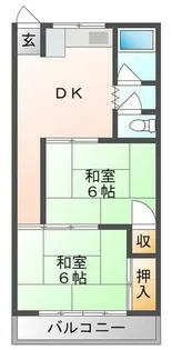 ヒロミツイースト【2階】の間取り