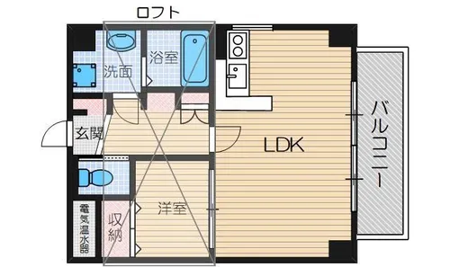 アプロディール茨木駅前【4階】の間取り