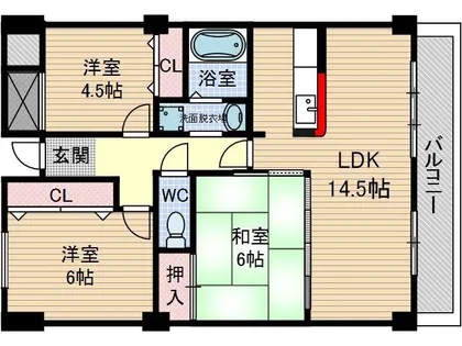 メゾンプルミエール【4階】の間取り