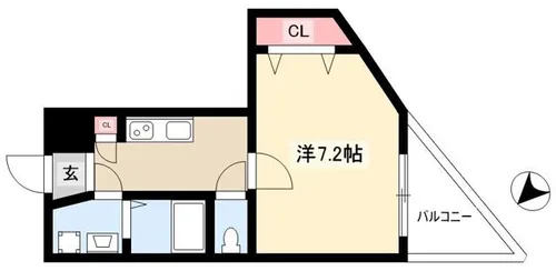 コンフォート上社【2階】の間取り