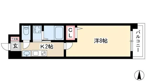 ARTIZA上前津【304号室】の間取り