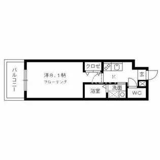 ラフィールド大橋【3階】の間取り