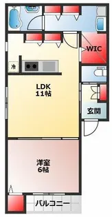 Quadrato綾之町【301号室】の間取り