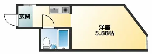 MJメゾン下小阪【201号室】の間取り