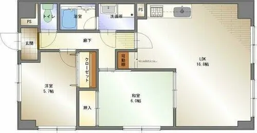 メゾン白川【2階】の間取り