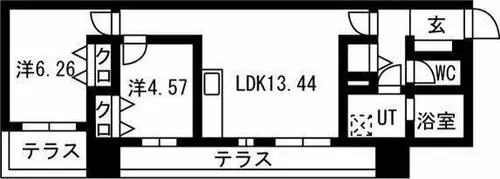 三の丸殿【4階】の間取り