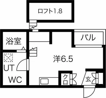 LE COCON 東中島町【2階】の間取り