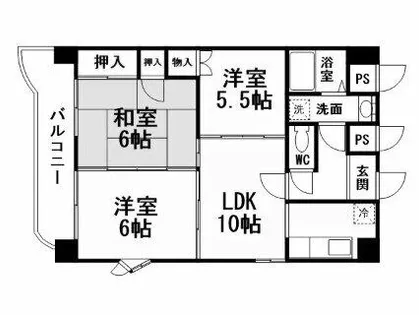 ブランペルル【2階】の間取り