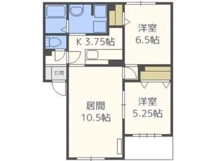 スリールエリテⅡ【3階】の間取り