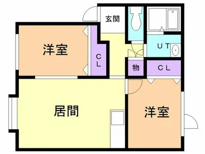 KOBAハイツ Ⅰ【101号室】の間取り