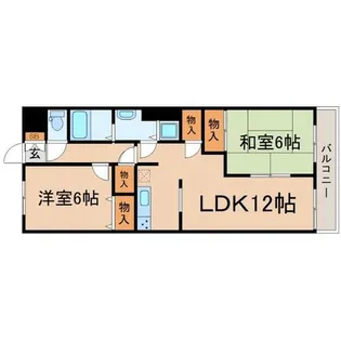ミレア武庫之荘【5階】の間取り