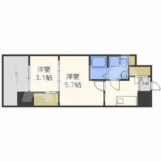 SERENiTE福島scelto【10階】の間取り