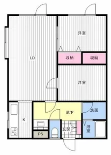 ドミール藤【1階】の間取り