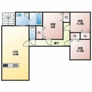 プリエほしみ【2階】の間取り