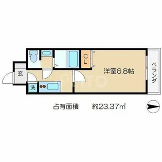 アクアプレイス京都聖護院【7階】の間取り