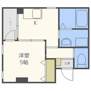 美章園メゾン寿【5階】の間取り