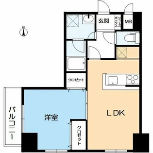 ライオンズマンション京都河原町【1階】の間取り