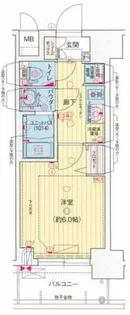 プレサンス西九条シティベイ【8階】の間取り