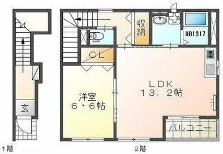 ステイツ【2階】の間取り