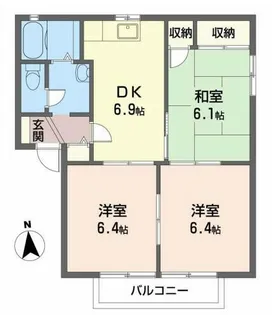 フォーレス井上【2階】の間取り