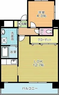 到津エイトフラッグ【10階】の間取り