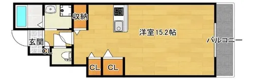 カーサヴェルデ【1階】の間取り