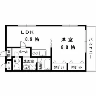 カルム六甲【3階】の間取り