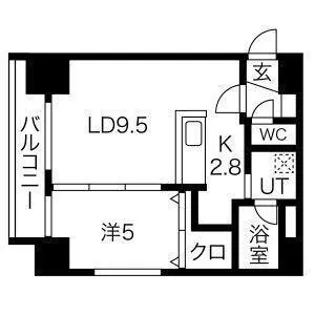 S-RESIDENCE円山表参道【5階】の間取り