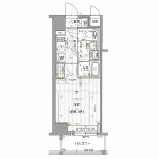 エスリード名古屋東別院【5階】の間取り