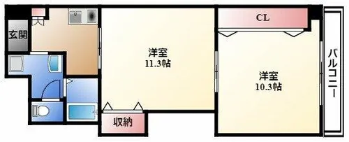 プレステージ名古屋【9階】の間取り