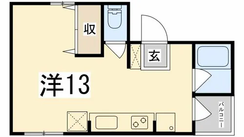 ツムギビル【301号室】の間取り