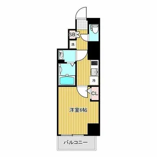 エグゼ阿倍野【8階】の間取り