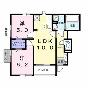 アネラ【1階】の間取り