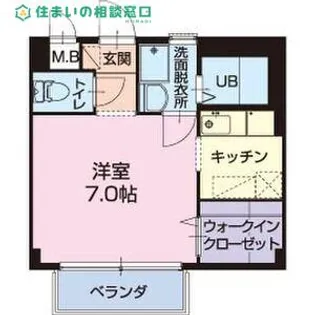 愛知県岡崎市福岡町字荒巻【アパート】の間取り