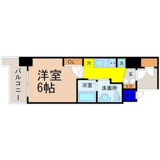 エステムコート名古屋新栄Ⅱアリーナ【4階】の間取り