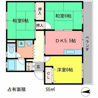 ヒルズ宝ヶ池【1階】の間取り