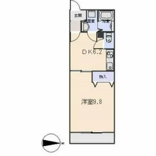 ドエルマルシェD【101号室】の間取り